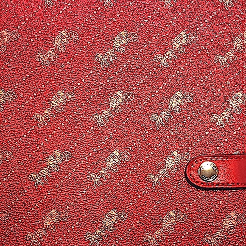 COACH -NOTEBOOK W/DIAGONAL HORSE & CARRIAGE PRINT - Picture 3 of 12
